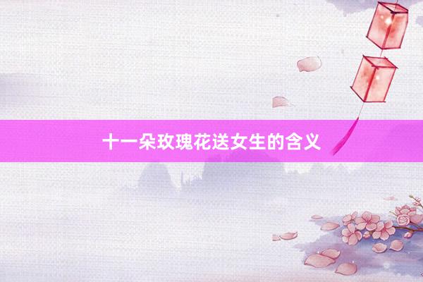 十一朵玫瑰花送女生的含义